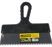 Шпатель зубчатый STAYER 250 мм 8х8