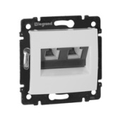 Legrand Valena Бел Розетка комп(RJ45) 2-ая 5кат.крепление винт(без лапок)