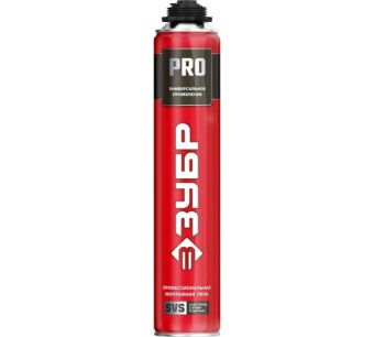 Фото Монтажная пена ЗУБР PRO 750 мл, пистолетная, всесезонная