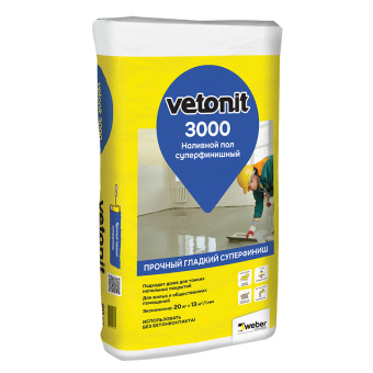 Фото Суперфинишный наливной пол Vetonit 3000 20 кг