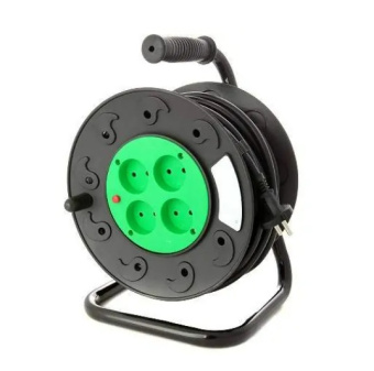 Фото Катушка удлинитель 2х2,5 длина 50мет.  - 4 розетки