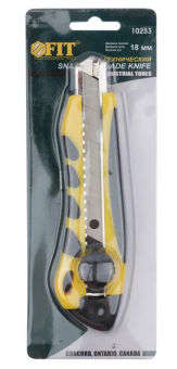 Купить Нож технический 18 мм усиленный прорезиненный вращ.прижим