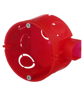 Купить Подрозетник Промрукав Красный для сплошных стен 68x42 мм IP20