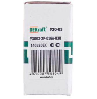 Цена на УЗО DEKraft 2P 25А 30мА тип AC 6кА