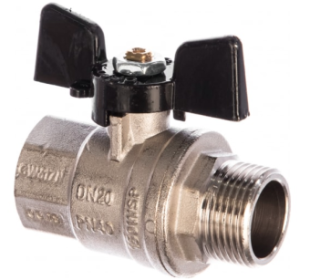 Купить Кран шаровый Bugatti Oregon 307 Вн/Нар 3/4 дюйма бабочка