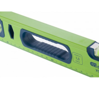 Цена на Алюминиевый уровень, фрезерованный, 3 глазка, рукоятки, 1000 мм СИБРТЕХ