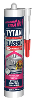 Фото Клей монтажный каучуковый Tytan Classic Fix прозрачный 310 мл