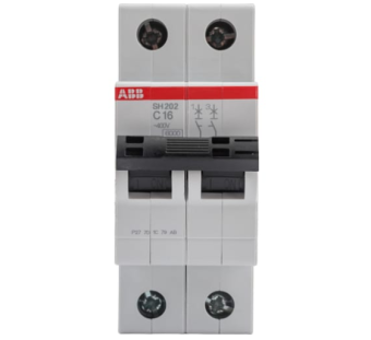 Фото Автоматический выключатель 2пол 16A, 6кА, ABB