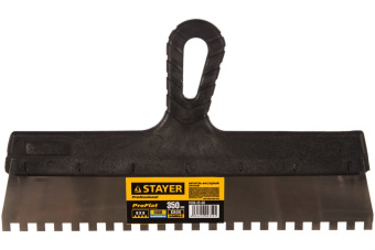 Фото Шпатель зубчатый STAYER 350 мм 8х8