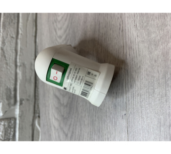 Купить Переходник ПР7/16-27-R02 вилка 220В-патрон Е27 пластик белый IEK