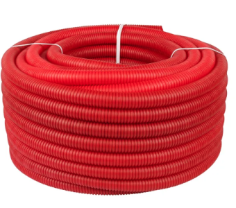 Цена на Труба гофрированная ПНД, цвет красный, 32мм для труб 25