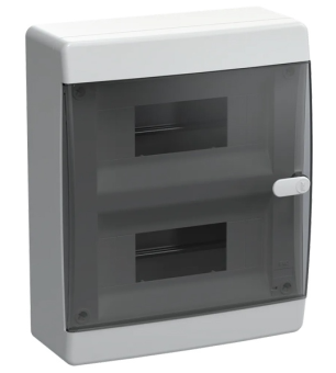 Фото Щит накладной UNION Compact ЩРН-П-18 (2х9)м прозрачная дверь IP41 IEK