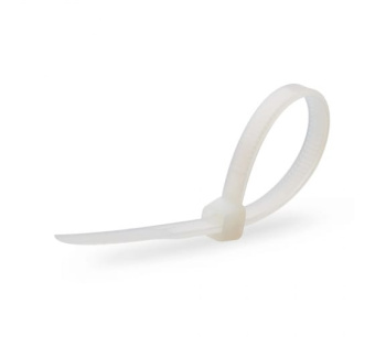 Фото Хомуты-стяжки нейлоновые FORTISFLEX КСС 4х300 мм белый 100 штук