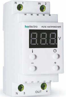 Фото РЕЛЕ НАПРЯЖЕНИЯ hselectro УКН2-50С НА DIN-РЕЙКУ 50А