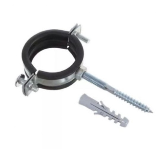 Фото Хомут сантехнический 1/2"  шпилькой и дюбелем 20-25 мм