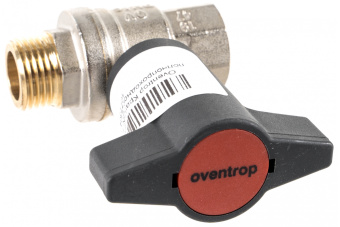 Фото Кран Oventrop 1/2" г.ш. с черной ручкой