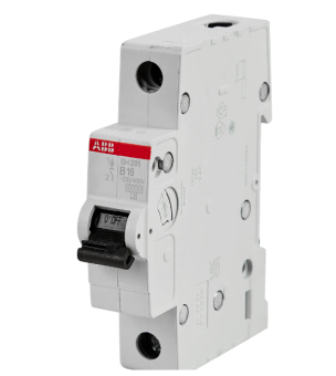 Фото Автоматический выключатель 1пол 16A, Серия SH201, 6,0кА, АВВ  					
