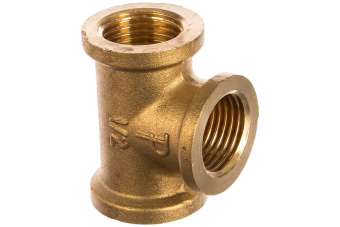 Купить Тройник равнопроходной латунный 1/2 х 1/2 х 1/2 вн/р
