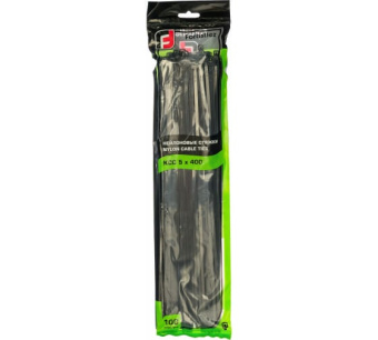 Купить Хомуты-стяжки нейлоновые FORTISFLEX КСС 5х400 мм черный 100 штук