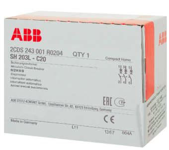 Автоматический выключатель 3пол 20A, 4,5кА, АВВ в интернет магазине Прораб Шоп