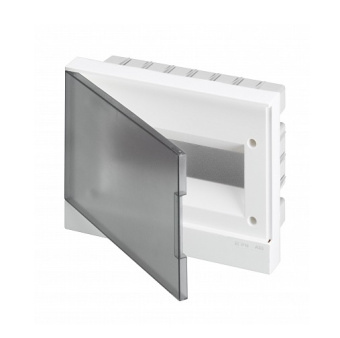 Фото Бокс в нишу ABB Basic E 12М серая прозрачная дверь