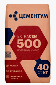 Фото Цемент ExtraCEM 500 Цементум 40 кг