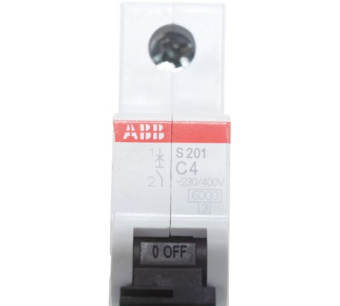 Цена на Автоматический выключатель 1пол 4A, Серия S201, 6,0кА, АВВ