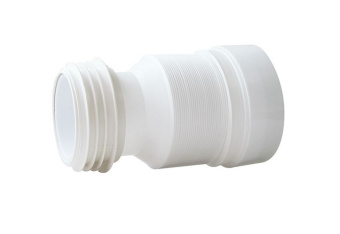 Фото Слив для унитаза d110 мм пластиковый гофрированный