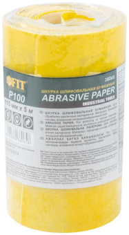 Фото Рулон шлифовальный мини на бумажной основе, алюминий-оксидный абразивный слой 115 мм х 5 м Р 100