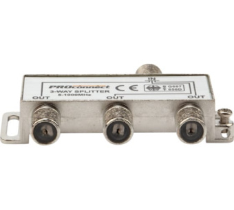 Делитель ТВ PROCONNECT на 3 выхода F разъём 5-1000 МГц в интернет магазине Прораб Шоп
