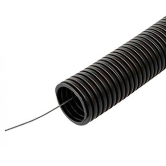 Фото Труба гофрированная (черная) ПНД ПВХ d 20мм