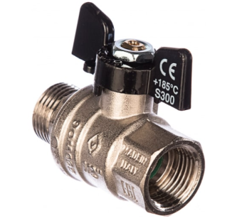 Купить Кран шаровый Bugatti Oregon 307 Вн/Нар 1/2 дюйма бабочка