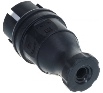 Цена на Вилка прямая ВБп3-1-0м IP44 ОМЕГА каучук IEK Черный