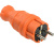 Купить Вилка прямая ВБп3-1-0м IP44 ОМЕГА каучук оранжевая IEK Купить Вилка прямая ВБп3-1-0м IP44 ОМЕГА каучук оранжевая IEK