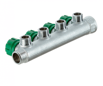 Купить Коллектор FAR 3/4"x1/2" на 4 выхода «плоское уплотнение» 