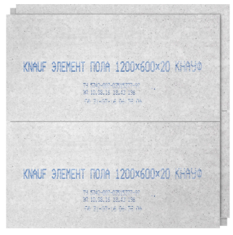 Цена на Элемент пола ГВЛВ Knauf ПК 20 мм 600х1200 мм