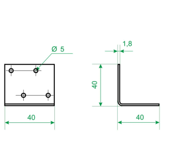 Купить Уголок крепежный анкерный 40х40