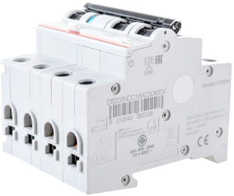 Купить Автоматический выключатель дифференциального тока 3P DS203NC C16 AC30 ABB 