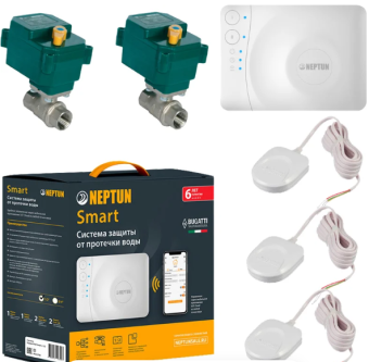 Купить Система контроля протечки воды Neptun Bugatti Smart 3/4 Tuya    