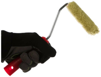 Цена на Мини-валик "СИНТЕКС" малярный в сборе, бюгель 6 мм, 15х100 мм,ЗУБР Мастер 