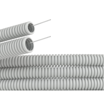 Купить Труба гофрированная ДКС d 20мм тяжёлая с протяжкой
